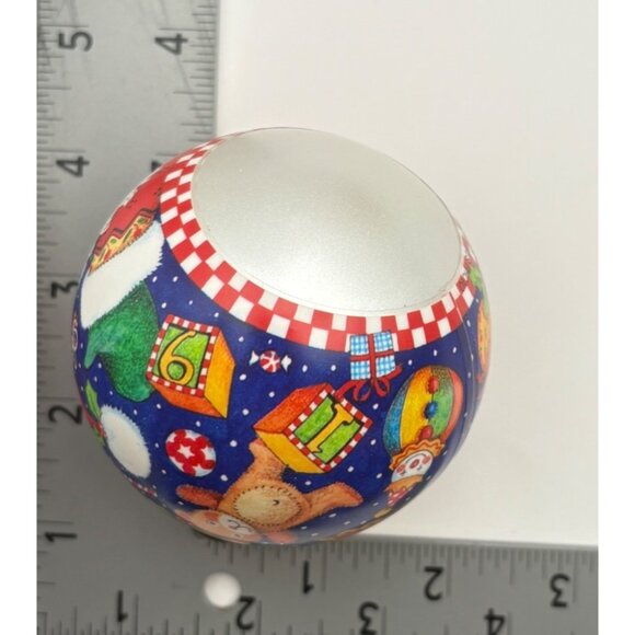 Mary Engelbreit Hallmark Keepsake Happy Santa Christmas Ornament Ball 1995 - Picture 4 of 8